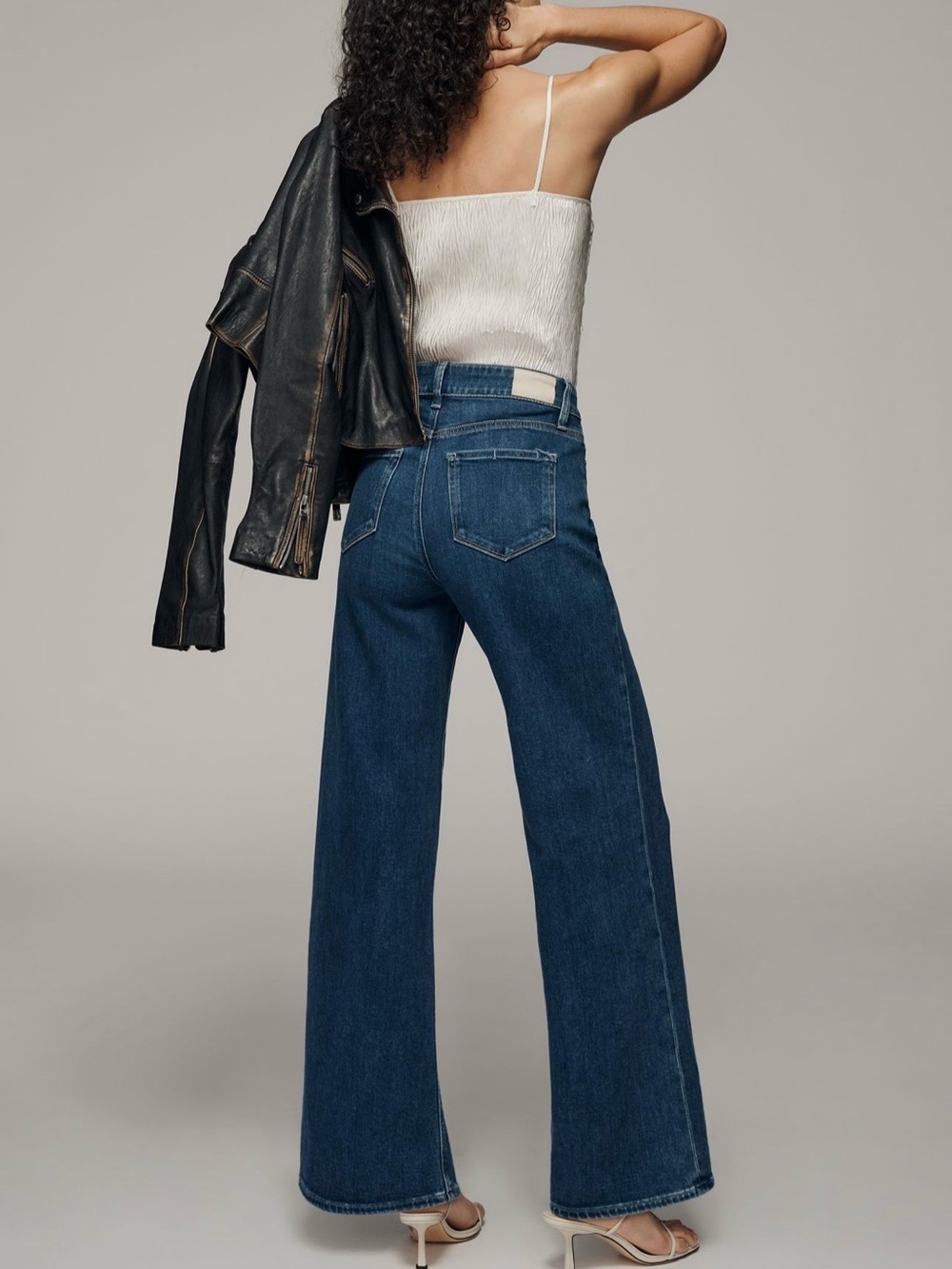 PAIGE Anessa High-Rise Wide-Leg Jeans Size 28 - Picture 3 of 16